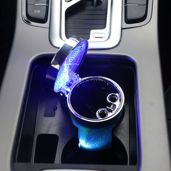 Luminous Smart Ashtray – RGB LED Car Ashtray with Smoke Control - Image 5