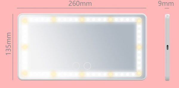 Tri-Tone LED Vanity Mirror – Precision Clarity for On-the-Go Grooming - Image 4