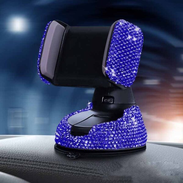 Luxe Diamond Car Phone Holder – 360° Adjustable, Multi-Mount Design - Image 7